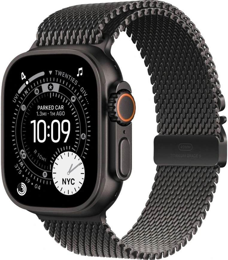 Смарт-часы Apple Watch Ultra 3 (2025)  (черный титан)