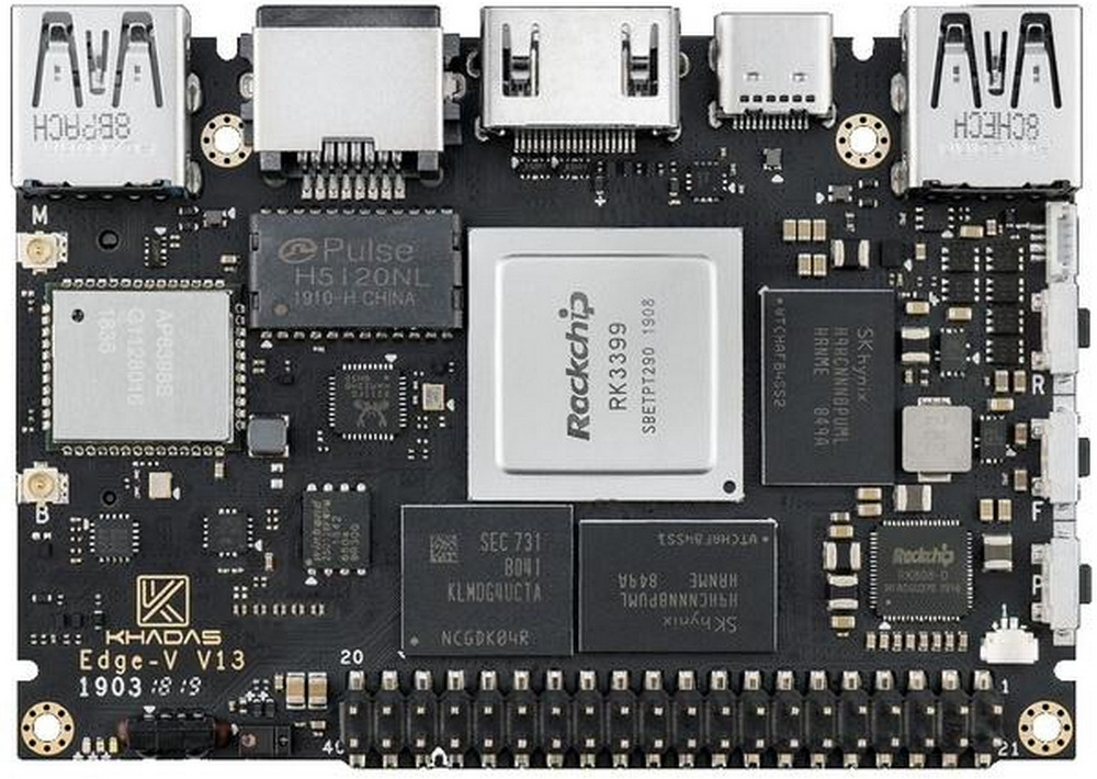 Khadas Edge-V Pro Rockchip RK3399 KEGV-P-002 (черный)