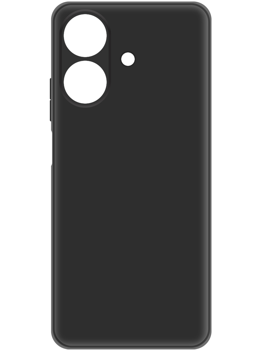 KRUTOFF Silicone Case для Realme Note 60/Note 60X (черный)