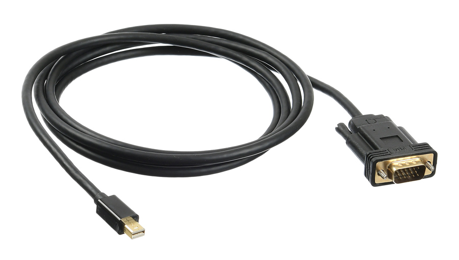 Buro 1.1v miniDisplayport (m)/VGA (m) (черный)