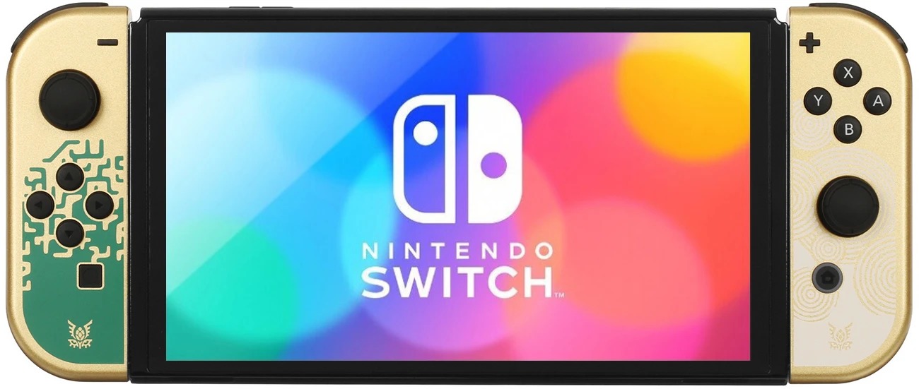 Игровая приставка Nintendo Switch OLED 64 Гб The Legend of Zelda: Tears of the Kingdom Edition (золотой)