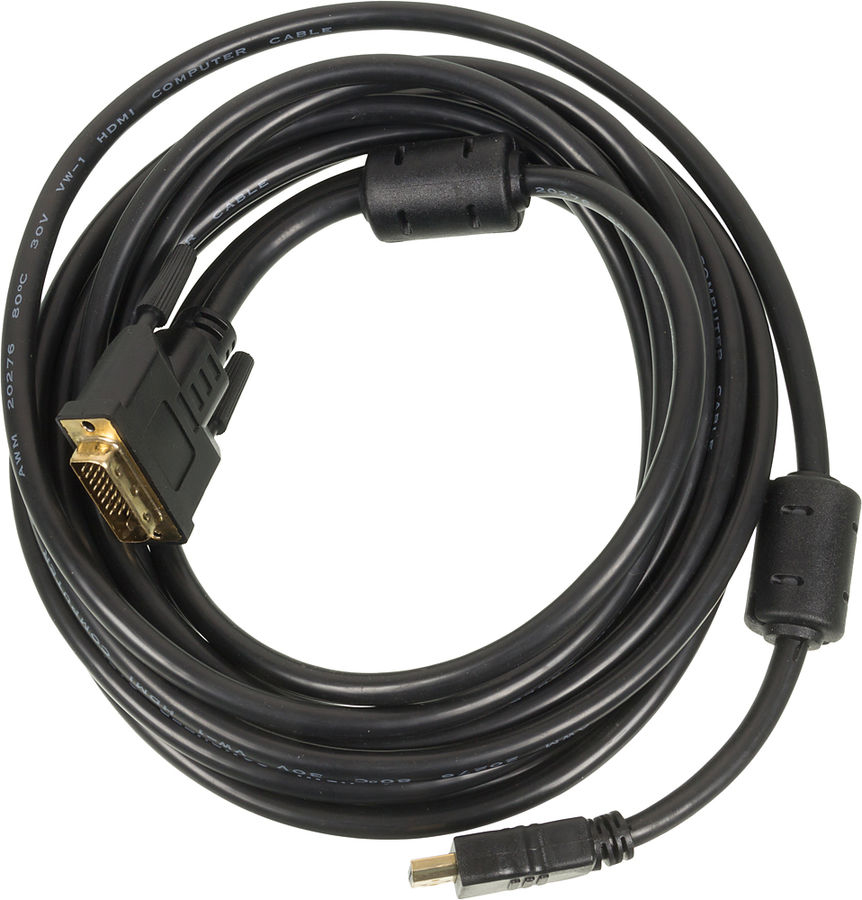 Кабель Ningbo DVI-D (m) - HDMI (m) 5м (черный)