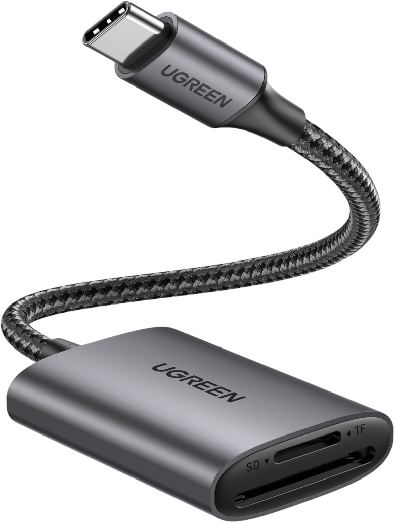 Ugreen USB-C 3.1 для карт памяти TF/SD (серый)