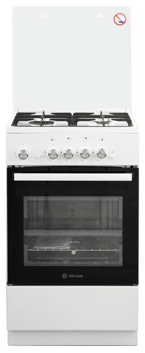 De Luxe 5040.42г (кр) ЧР (стеклянная крышка) (белый)
