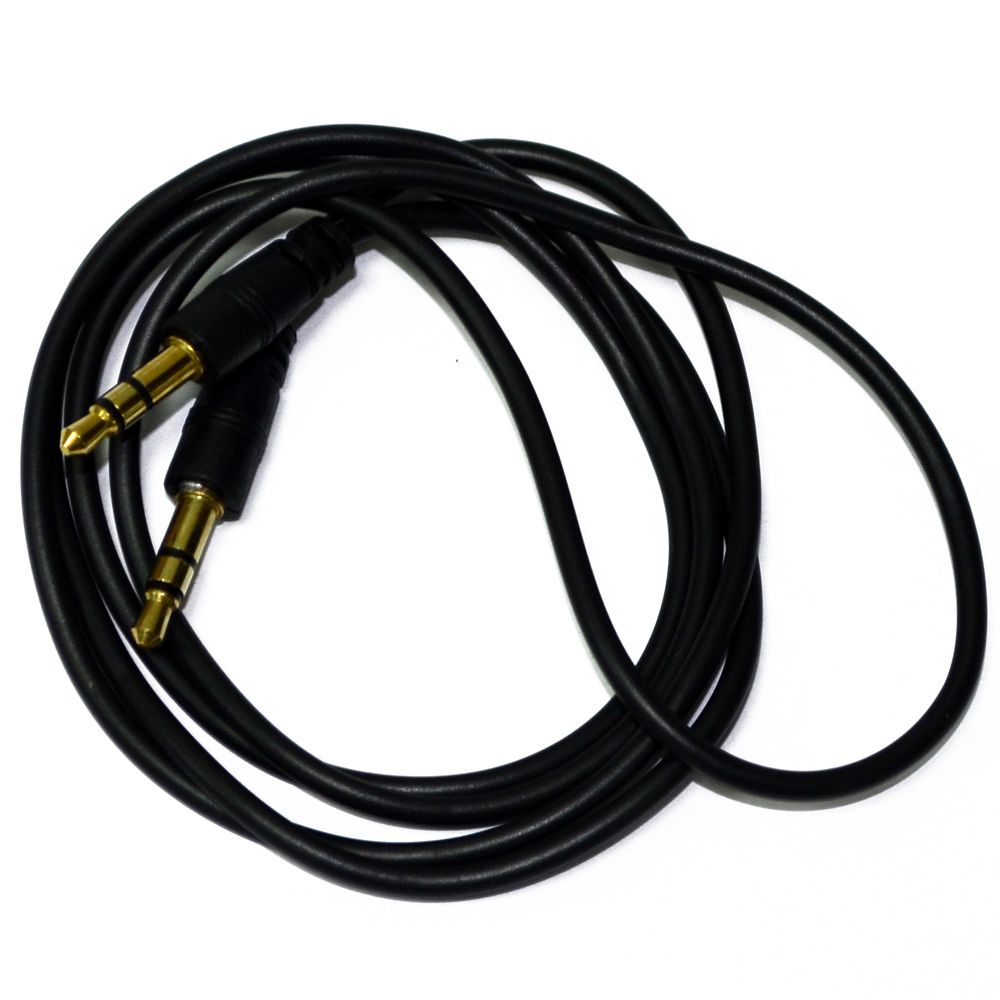 Gerffins GF-CAB-AUXRND-1, 4-pin jack, 1 м, круглый (черный)
