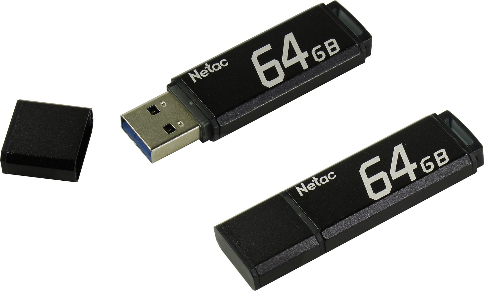 Netac U351 NT03U351N-064G-20BK 64Gb (черный)