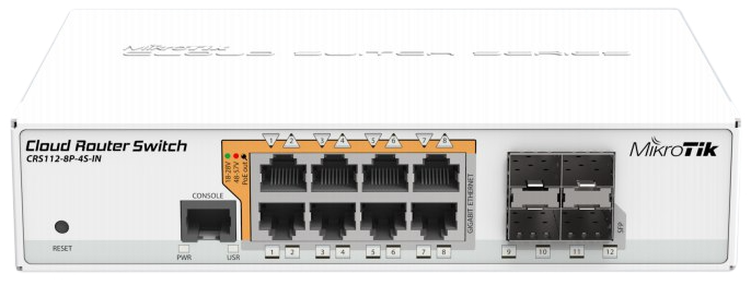 MikroTik CRS112-8P-4S-IN (белый)