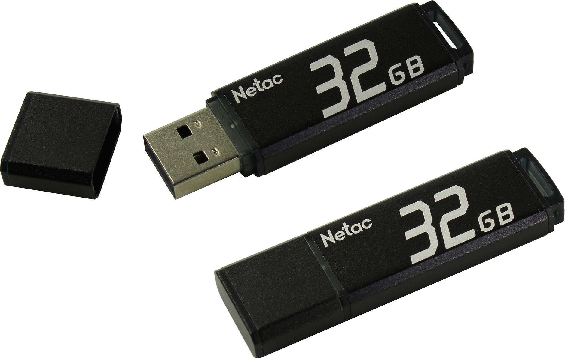 Netac U351 NT03U351N-032G-30/32BK 32Gb (черный)