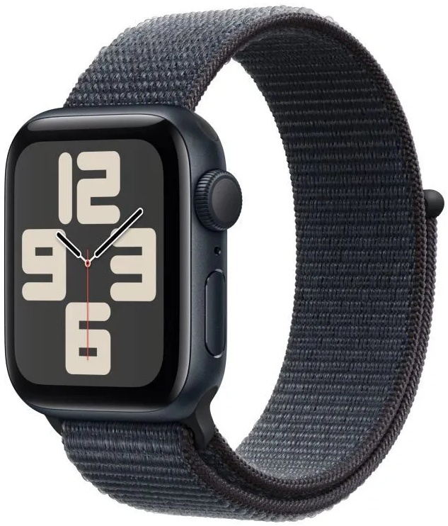 Apple Watch SE (2024) 40mm Aluminium Case with Ink Sport Loop (черный)