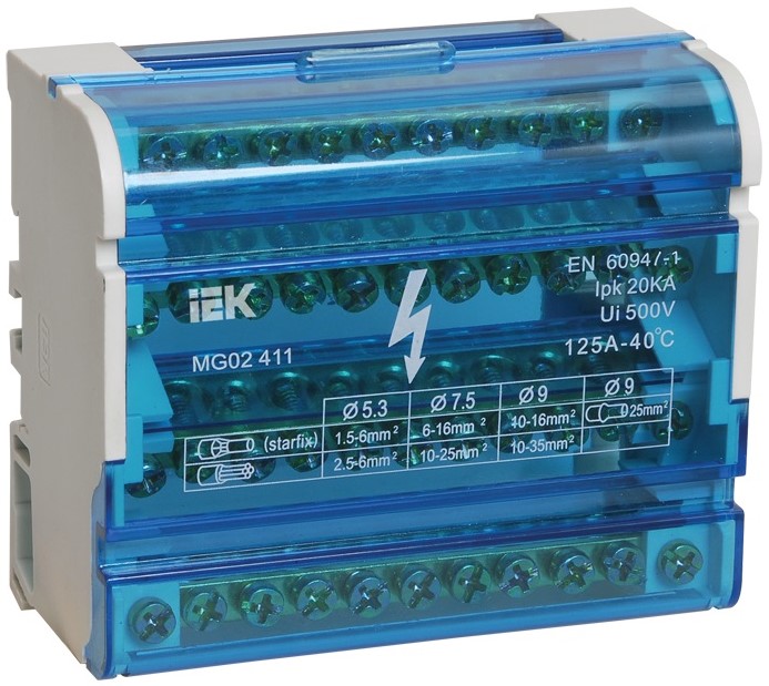 IEK ШНК 4х11 3L+PEN (серо-голубой)