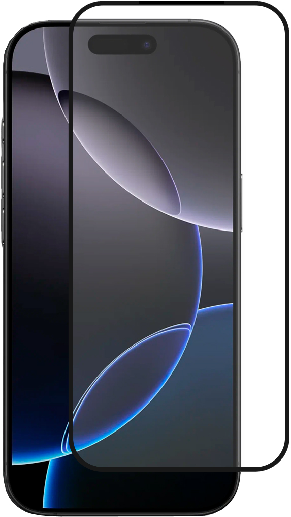 Luxcase 2.5D для iPhone 17/16 Pro 0,33 мм (черный)