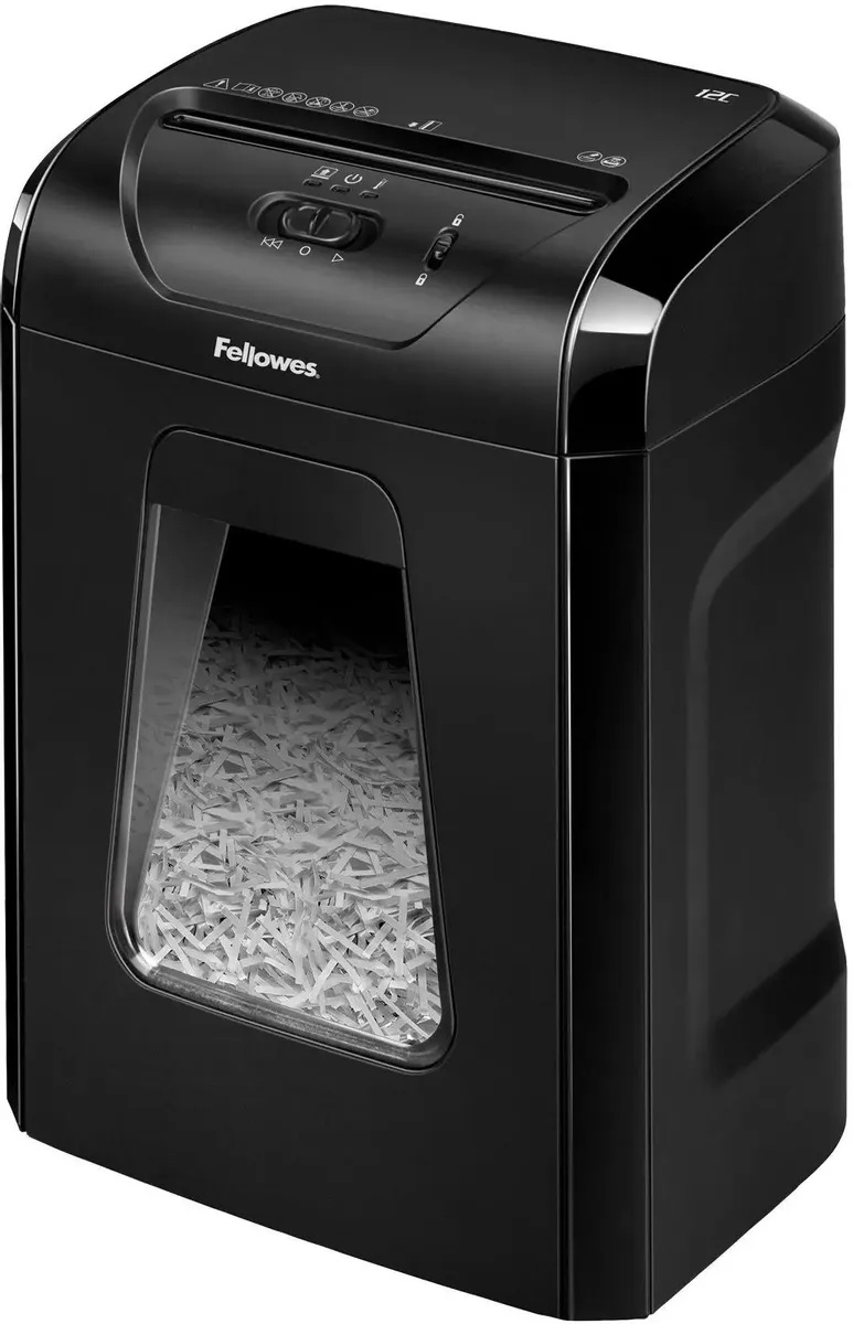 Шредер Fellowes PowerShred 12C (черный)