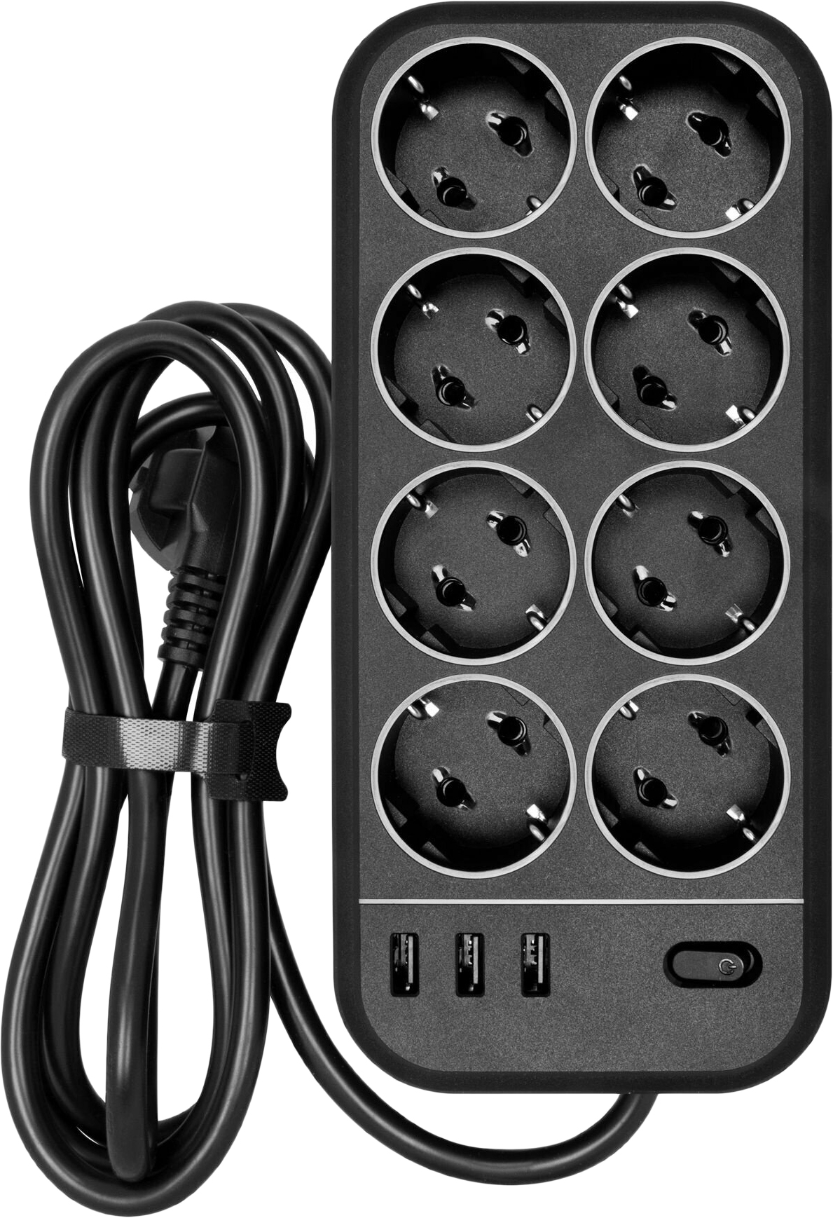 Powercom SP-08 USB03AB (черный)