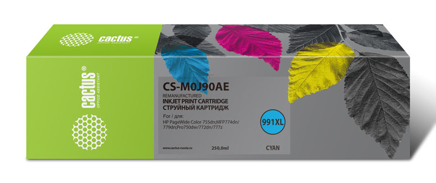 Картридж Cactus CS-M0J90AE (голубой)