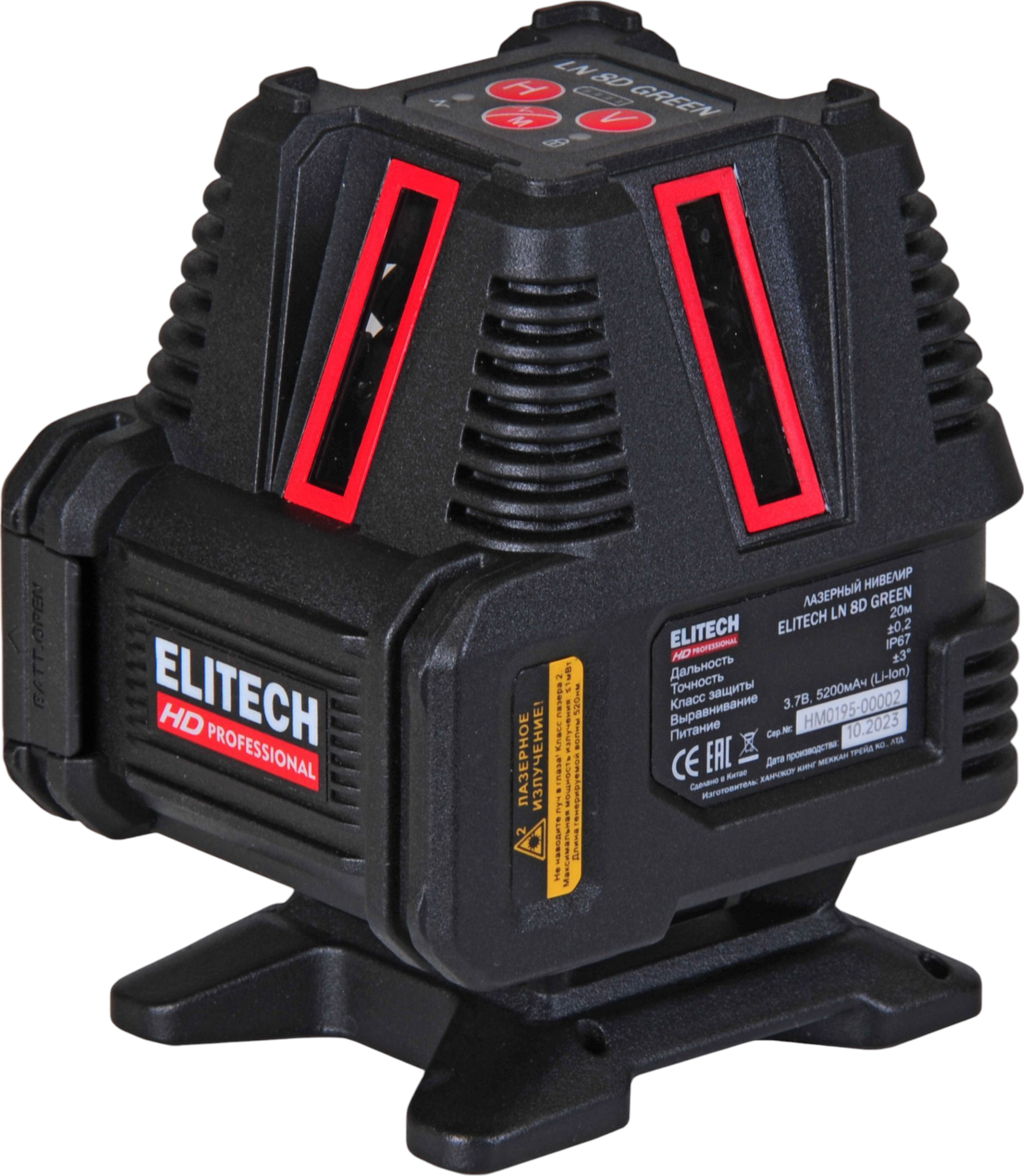 ELITECH HD LN 8D Green (черно-красный)