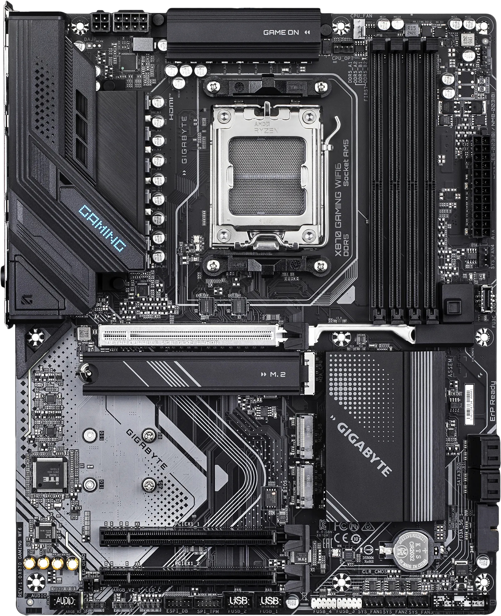 Gigabyte X870 GAMING WIFI6 (черный)