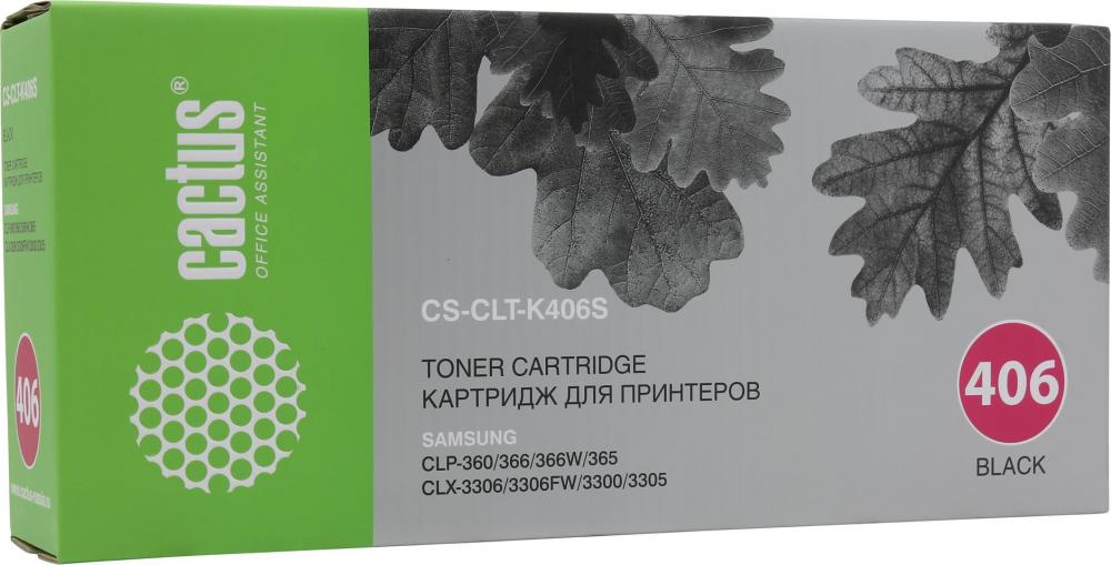 Cactus CS-CLT-K406S для Samsung CLP-360/365/CLX-3300/3305 (черный)