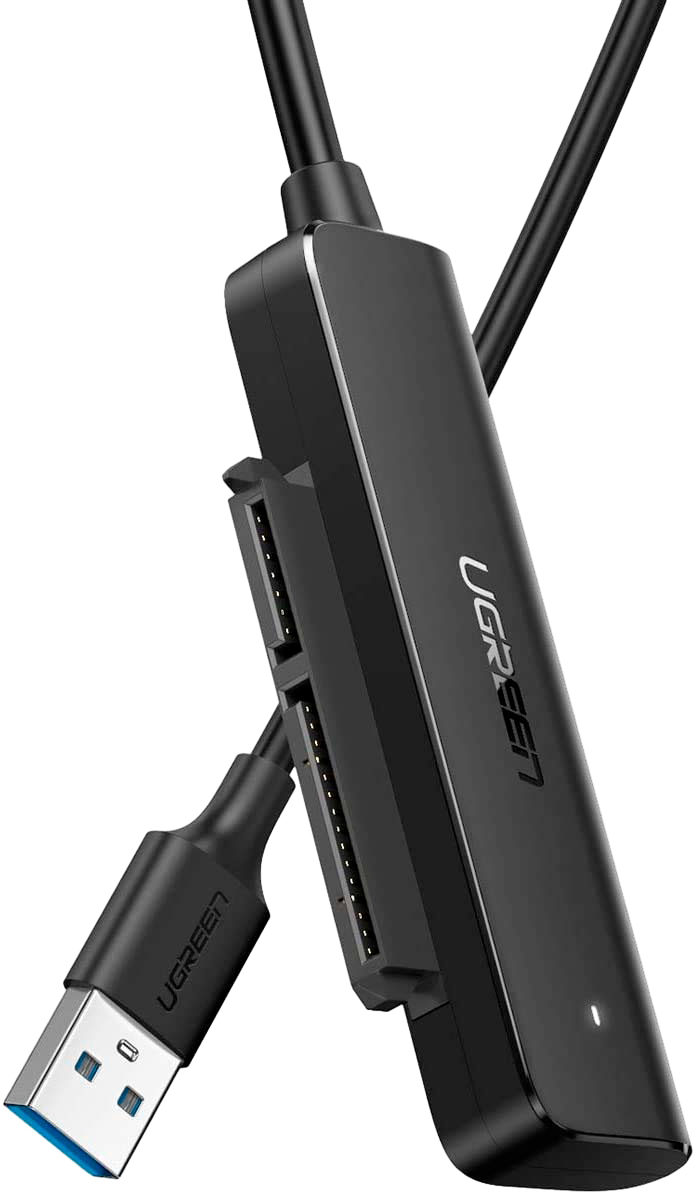 Переходник Ugreen CM321 USB-A to 2.5-Inch SATA (черный)