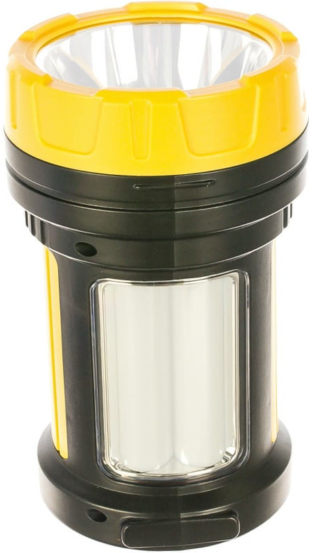 Космос аккум. 5W LED 3 режима  бок. панель 10Вт зарядное устройство 220/12В KOCAc2005W_Ex (серебристый)