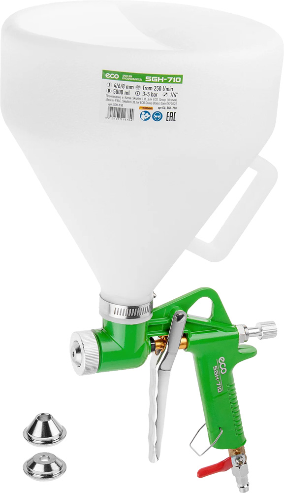 Краскопульт ECO SGH-710 (бело-зеленый)