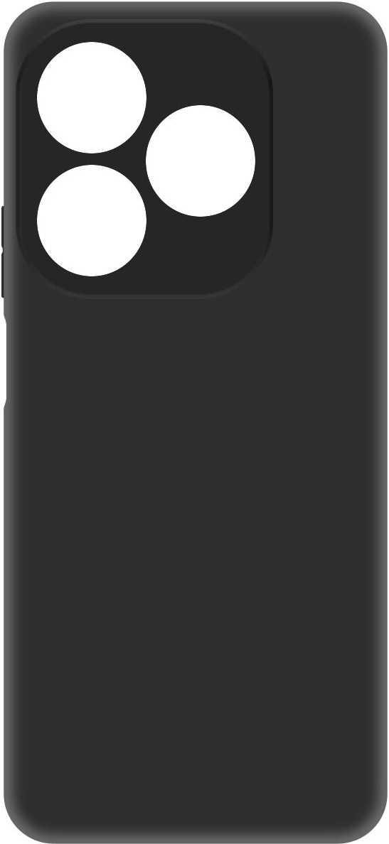 KRUTOFF Soft Case для TECNO Spark 20 (черный)