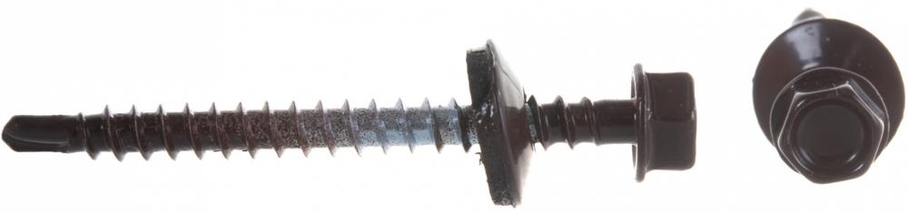 Саморез Качественный крепеж 4,8\51 RAL 801735  (коричневый)