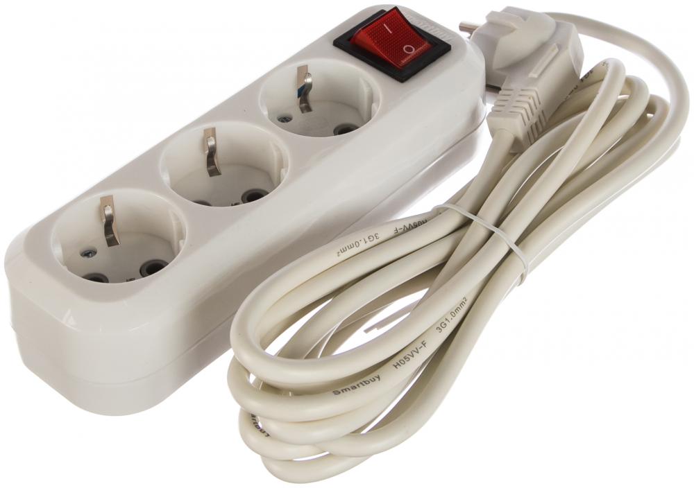 Smartbuy ПВС 3х1,0 SBE-16-3-03-ZS (белый)