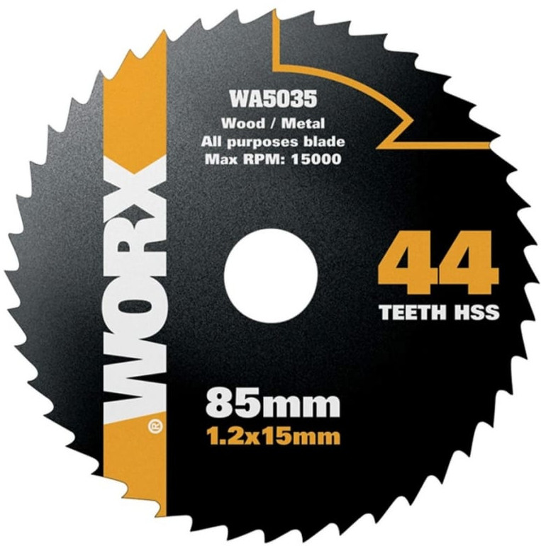 WORX 60T HSS 115х1,2х9,5 мм WA5047 (черный)