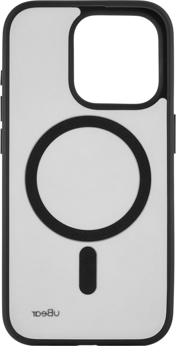 Клип-кейс uBear Cloud Mag Case для APPLE IPHONE 15 PRO (черный)