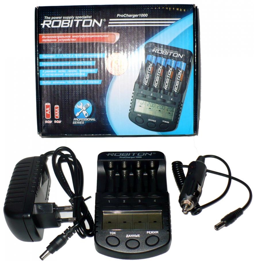 Robiton Pro Charger 1000 LCD (черный)