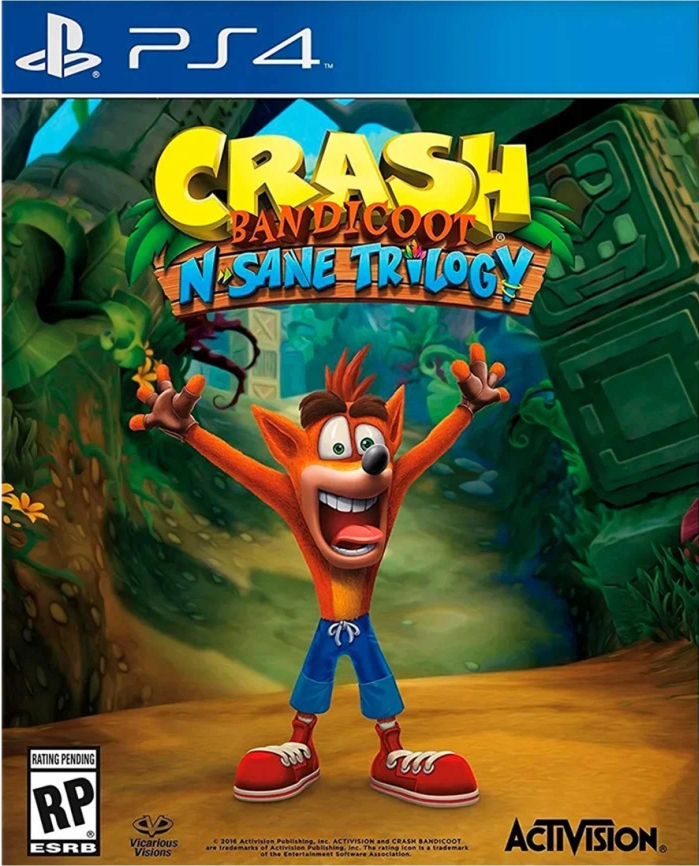 Sony Crash Bandicoot N. Sane Trilogy (PS4/PS5) (синий)