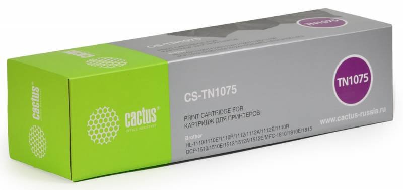 Cactus CS-TN1075 для Brother HL-1110/1112/1510/1512/1810/1815 (черный)