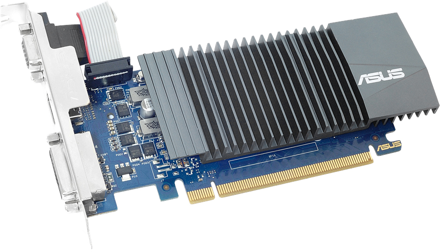 ASUS GeForce GT 710 Silent 2 Гб (сине-черный)