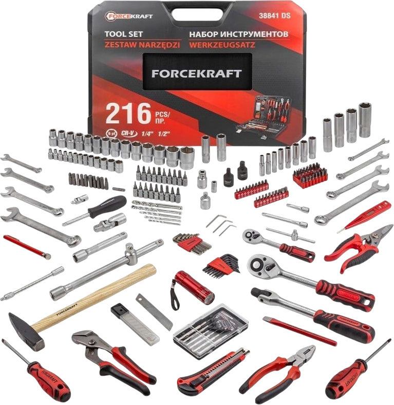 ForceKraft FK-38841DS (черно-красный)
