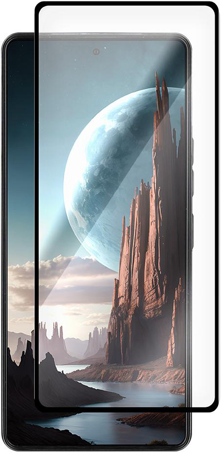 KRUTOFF Full Glue Premium для TECNO CAMON 30/30 5G (черный)