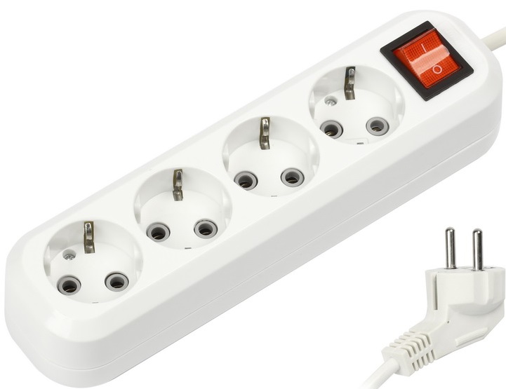 Удлинитель Smartbuy SBE-16-4-03-ZS (белый)