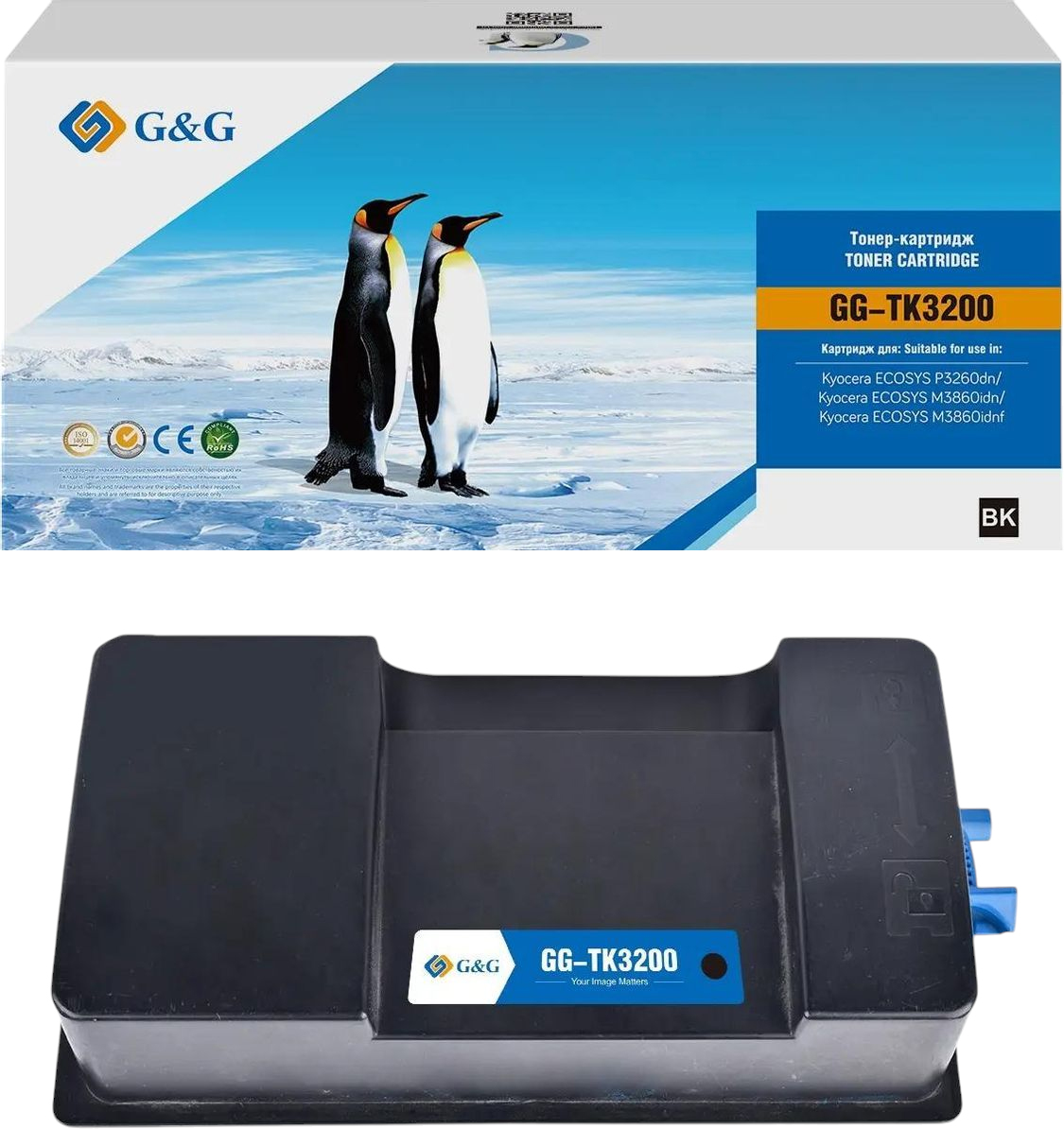 G&G для Kyocera ECOSYS P3260dn/M3860idn/M3860idnf (черный)
