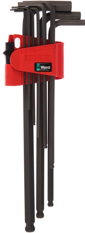 Набор шестигранников Wera WE-022086 (черный)