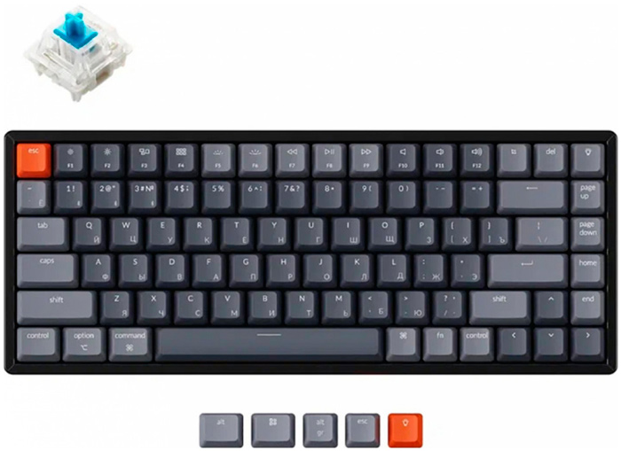 Keychron K2 Blue Switch (черный)
