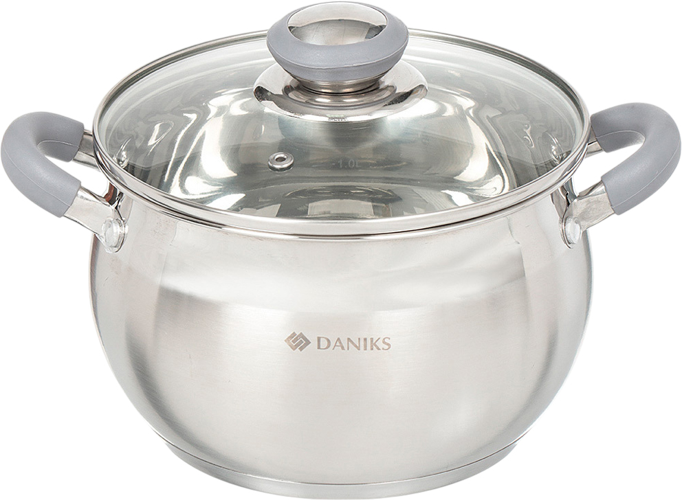 Кастрюля DANIKS SD-20N (серый)