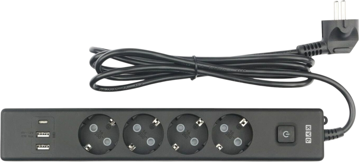 Удлинитель Powercube PC-7B-2M (черный)