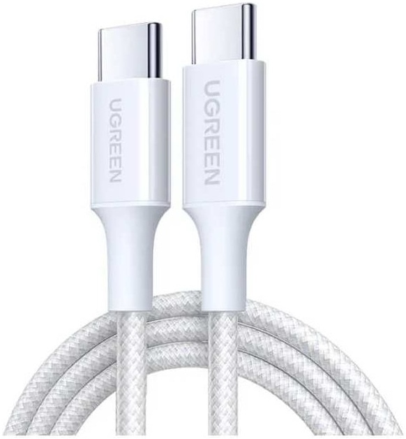 Ugreen L501 60W USB-C to USB-C 2m 3A (белый)
