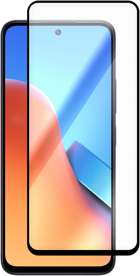 KRUTOFF Full Glue Premium для Xiaomi Redmi 12/12 5G (черный)