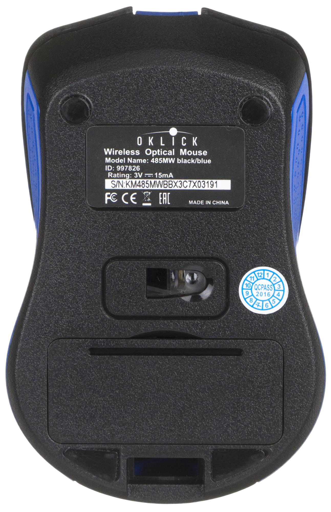 Oklick 485MW (черно-синий)