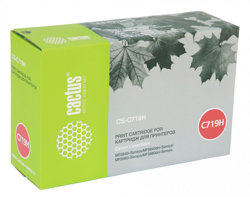 Cactus CS-C719H для Canon MF5840dni-Sensys/MF5880dni; LBP6300i/6650i (6400стр.) (черный)