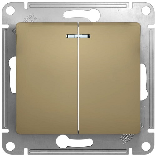 Выключатель Schneider Electric Glossa SchE GSL000453 (графитовый)