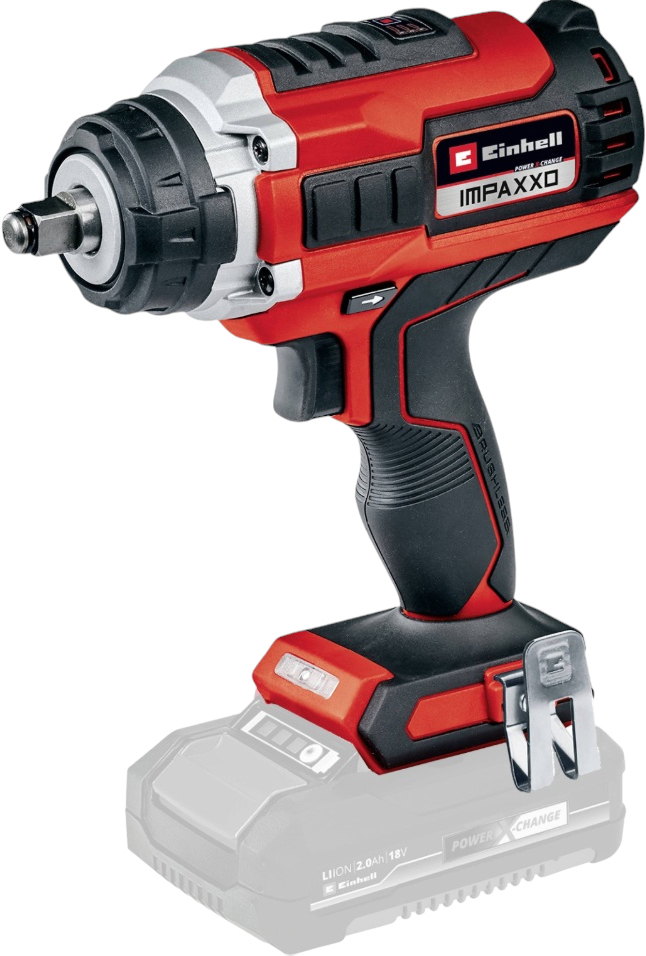 Ударный гайковерт Einhell PXC Impaxxo 18/400 (красно-черный)