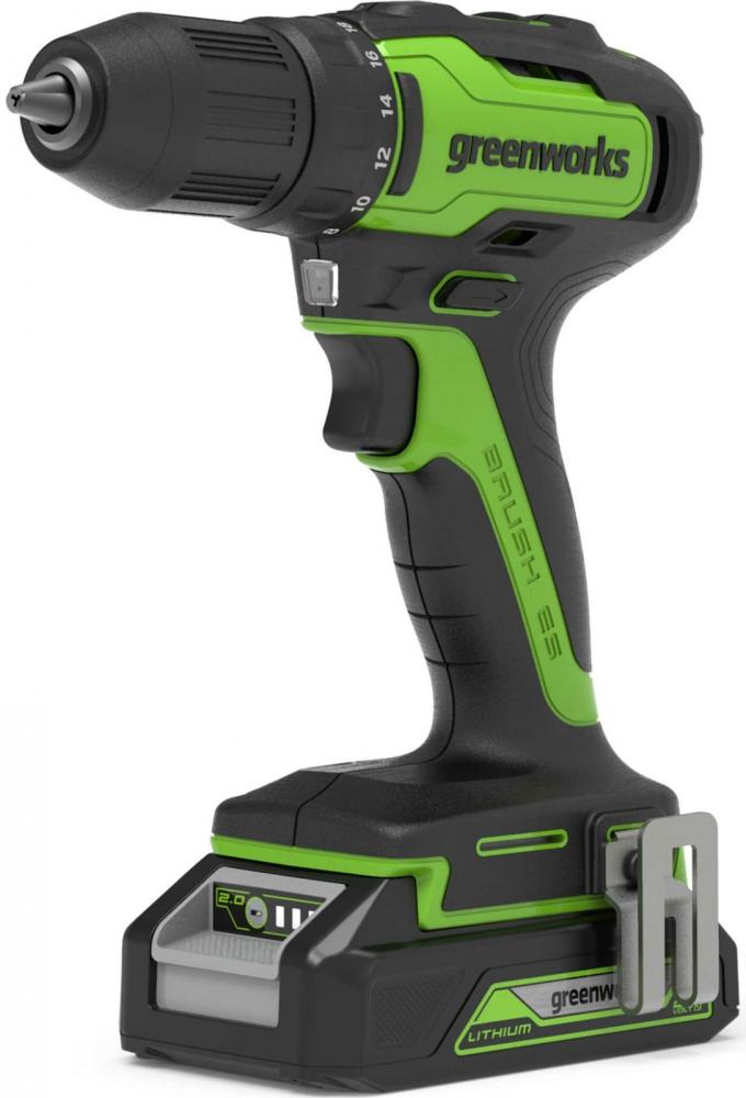 Аккумуляторная дрель-шуруповерт Greenworks GD24DD35K2