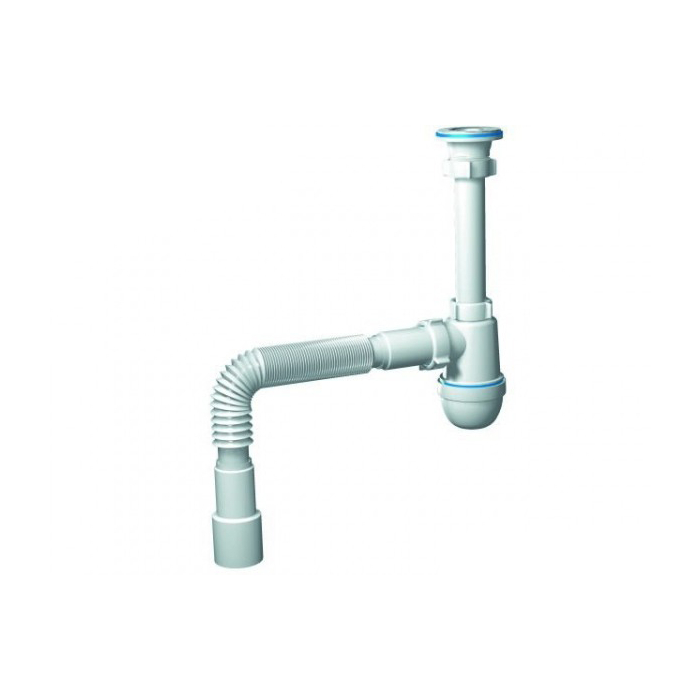 Сифон AniPlast C1015 (белый)