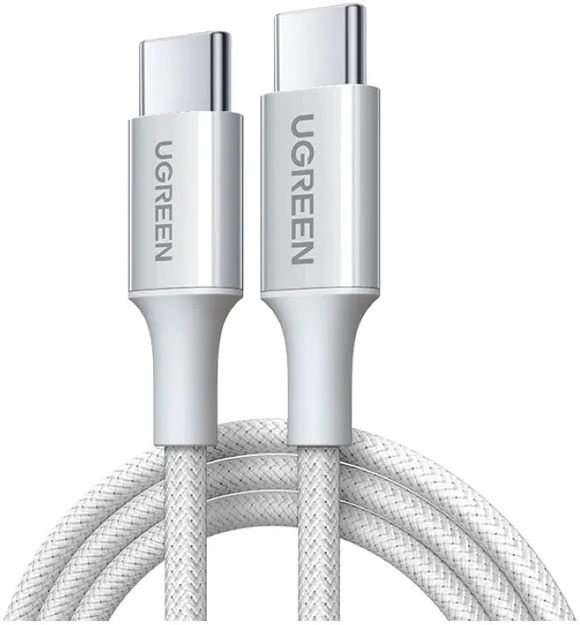 Ugreen L501 60W USB-C to USB-C 1m 3A (серебристый)